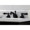 Kingston Brass KS3960PKL Duchess Widespread Bathroom Faucet W/Brass Pop-Up, Matte Blk KS3960PKL - alternate 6